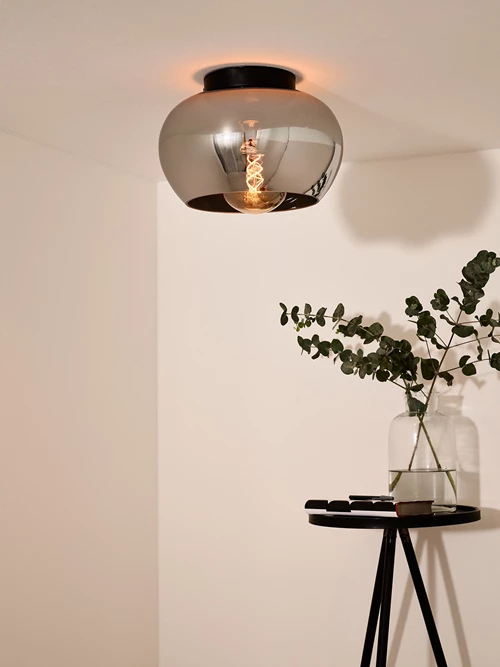 Lucide JUDI - Plafonnier - Ø 30,5 cm - 1xE27 - Fumé - ambiance 1